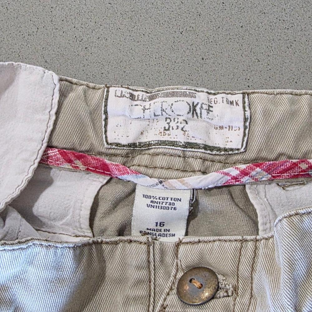 Lucky Brand 121 Heritage Slim Chino Pants Men 30x26 Tan Khaki Straight Leg Twill - Picture 10 of 12
